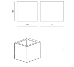 Applique murale, Vaster A1092, marbre blanc, L15cm, H13cm-Aromas del Campo