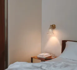 Applique murale, Veneto, laiton brossé, LED, 2700k, 452 lm, L15,8cm, P20,7cm - LEDs C4