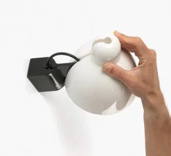 Applique murale, Venice, blanc, L16cm, H18cm - Faro