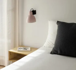 Applique murale, Venice, rose, L16cm, H18cm - Faro