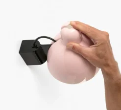 Applique murale, Venice, rose, L16cm, H18cm - Faro