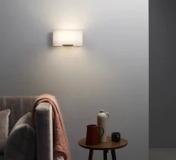 Applique murale, Venn Wall, bronze, blanc, L31,5cm, H16cm - Astro