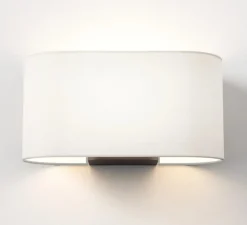 Applique murale, Venn Wall, bronze, blanc, L31,5cm, H16cm - Astro