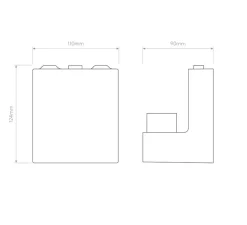 Applique murale, Venn Wall, bronze, blanc, L31,5cm, H16cm - Astro