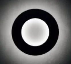 Applique murale, Vera 21, noir et blanc, LED, 2700k, 2100lm, Ø21cm, P7cm - Icone