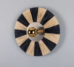 Applique murale, Vernon, argent antique, Ø54cm, H54cm - Mullan Lighting