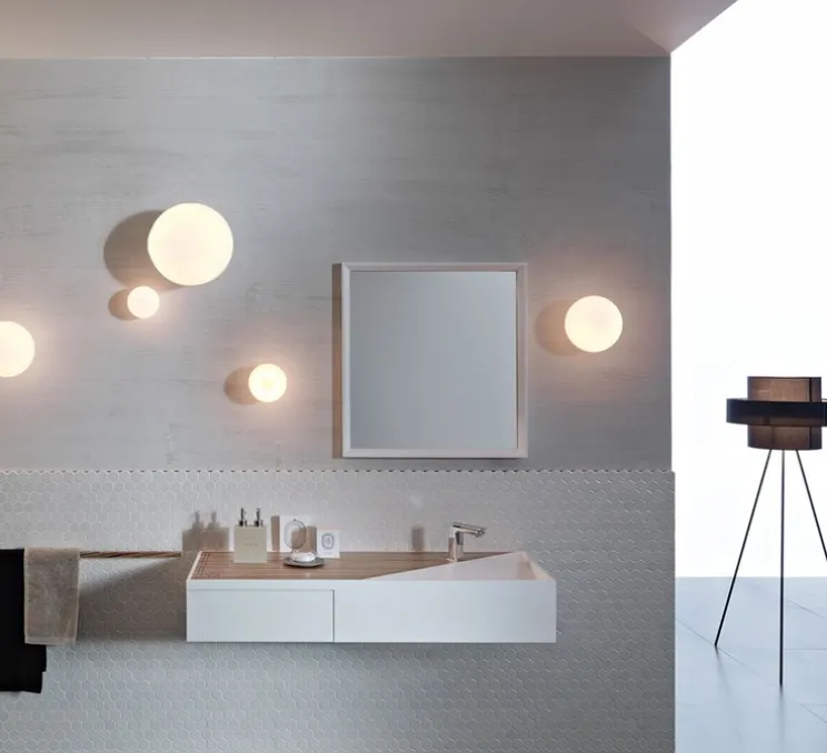 Applique murale, Versioni G9, blanc, IP44, Ø14cm, P15cm - Fabbian