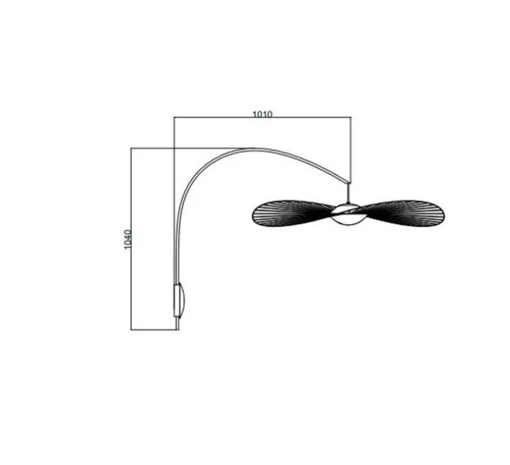 Applique murale, Vertigo nova, blanc, LED, dim, 2700K, 1350 lm, Ø110cm, H104cm - Petite Friture
