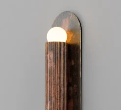 Applique murale, Vesta LG, rose cendré, L10,5cm, H45,6cm - Schwung