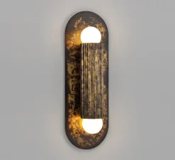 Applique murale, Vesta SM, or ombré, L10,5cm, H30,5cm - Schwung