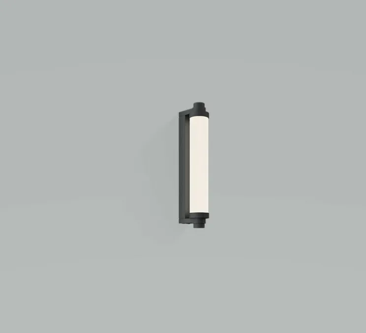 Applique murale, Vienna 40, noir mat, IP44, LED, dim, 2700K, 792 lm, L11cm, H40cm - Decor Walther