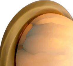 Applique murale, Vigo, laiton antique, albâtre, L22, 5cm, H22,5cm - Eichholtz