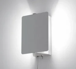 Applique murale, Volet Pivotant Simple, E14, aluminium, L17cm, H13cm, interrupteur - Nemo Lighting