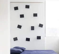 Applique murale, Volet Pivotant Simple, noir, LED, 3000K, 1000lm, L17cm, H13cm - Charlotte Perriand -Nemo Lighting