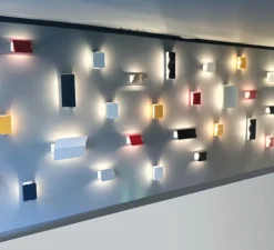 Applique murale, Volet Pivotant Simple, jaune, LED, 3000K, 1000lm, L17cm, H13cm - Nemo Lighting