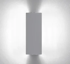 Applique murale, Volet Pivotant Double, Blanc-aluminium, LED, 3000K, 585lm, L34cm, H13cm - Nemo Lighting