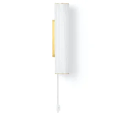 Applique murale, vuelta 40, laiton, LED, 3000K, 1200lm, Ø8,4cm, H40cm - Ferm Living