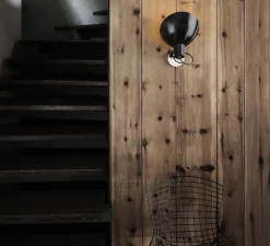 Applique murale, VV Cinquanta, noir et laiton, Ø27,4cm, H18,3cm - Astep