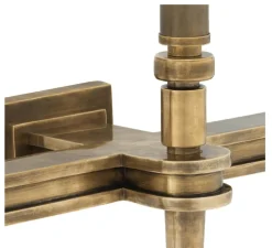 Applique murale, Waterloo triple, laiton, noir, Ø23,5cm, H50cm - Eichholtz