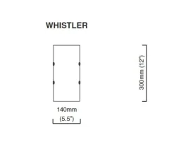 Applique murale, Whistler ,verre soufflé, laiton, IP44, L14cm, H30cm - CTO lighting