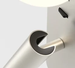 Applique murale, Zeppo Reader, nickel mat, L15cm, H34cm - Astro