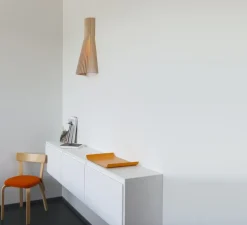 Applique murale,Secto 4230, câble+interrupteur, bouleau, 3000K, 470lm, H60cm, L30cm - Secto Design