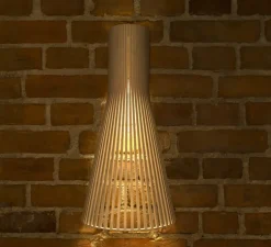 Applique murale,Secto 4230, câble+interrupteur, bouleau, 3000K, 470lm, H60cm, L30cm - Secto Design