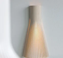 Applique murale,Secto 4230, câble+interrupteur, bouleau, 3000K, 470lm, H60cm, L30cm - Secto Design