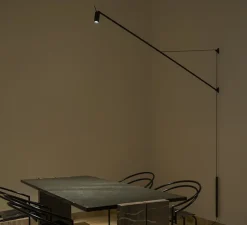 Applique, orientable, Swan, noir mat, LED, 2700K, 839lm, L10cm, H165cm - Nemo Lighting