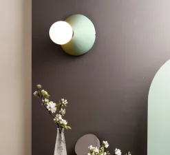 Applique ou plafonnier, Ada, Vert menthe, Ø17,5cm, H7,5cm - Plato Design