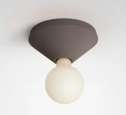 Applique ou plafonnier, Ada, Marron, Ø17,5cm, H7,5cm - Plato Design