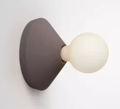 Applique ou plafonnier, Ada, Marron, Ø17,5cm, H7,5cm - Plato Design