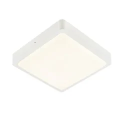 Applique ou plafonnier, Ainos, blanc, IP65, LED, dim, 3000/4000K, 1300 lm, L30cm, H6,5cm - SLV