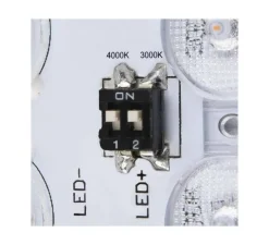 Applique ou plafonnier, Ainos détecteur de mouvement, blanc, IP65, LED, dim, 3000/4000K, 1300 lm, L30cm, H6,5cm - SLV