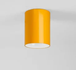 Applique ou plafonnier, Annabelle, jaune, Ø9cm, H11cm - Zangra