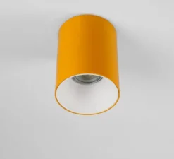 Applique ou plafonnier, Annabelle, jaune, Ø9cm, H11cm - Zangra