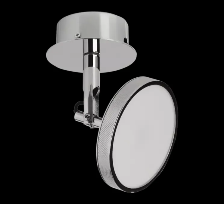 Applique ou plafonnier, Asteria spot, Acier brossé, LED, dim, 3000K, 500 lm, Ø12cm, H14,1cm - Umage