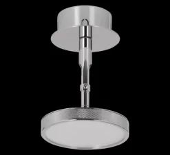 Applique ou plafonnier, Asteria spot, Acier brossé, LED, dim, 3000K, 500 lm, Ø12cm, H14,1cm - Umage