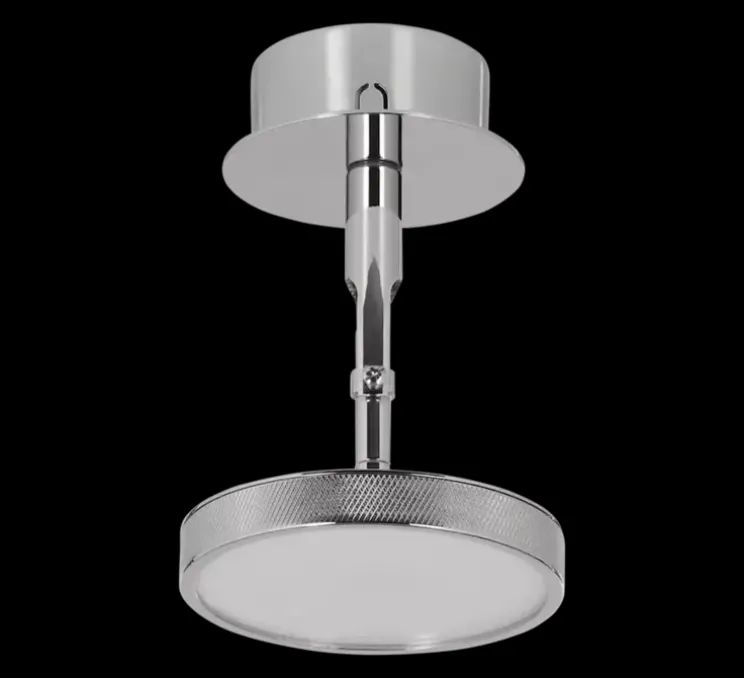 Applique ou plafonnier, Asteria spot, Acier brossé, LED, dim, 3000K, 500 lm, Ø12cm, H14,1cm - Umage