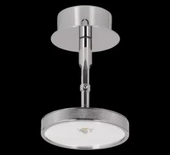 Applique ou plafonnier, Asteria spot, Acier brossé, LED, dim, 3000K, 500 lm, Ø12cm, H14,1cm - Umage
