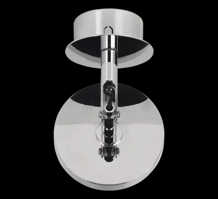 Applique ou plafonnier, Asteria spot, Acier brossé, LED, dim, 3000K, 500 lm, Ø12cm, H14,1cm - Umage