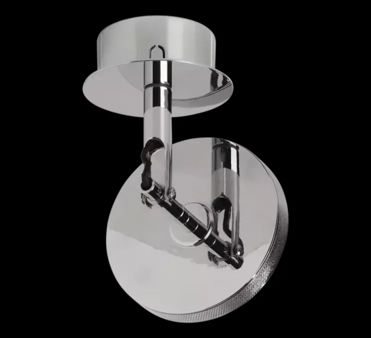 Applique ou plafonnier, Asteria spot, Acier brossé, LED, dim, 3000K, 500 lm, Ø12cm, H14,1cm - Umage