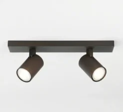 Applique ou plafonnier, Ascoli Twin , bronze, L35cm, H13cm - Astro