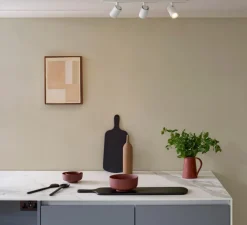 Applique ou plafonnier, Ascoli Triple Bar, blanc texturé, orientable, L60cm, H13cm - Astro