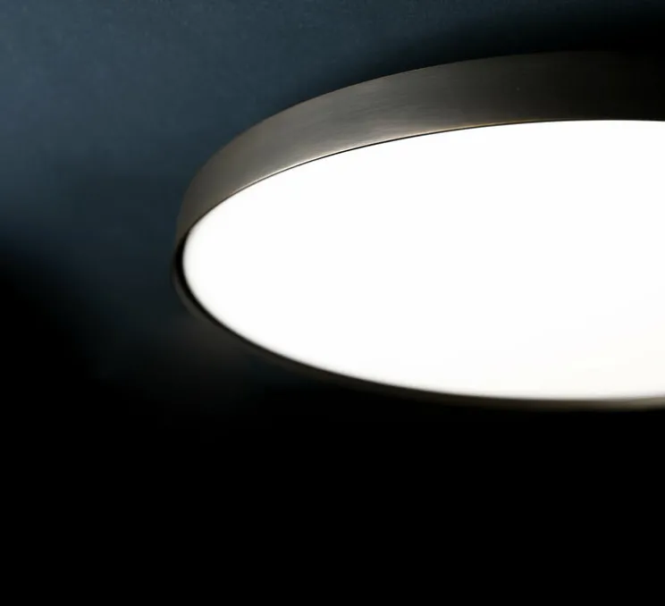 Applique ou plafonnier, Aurora, cuivre, LED, dim, 3000K, 2700 lm, Ø46cm, H7,2cm - Davide Groppi