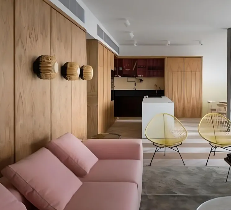 Applique ou plafonnier, Bamboo Light S, noir, Ø35cm, H23cm - Forestier