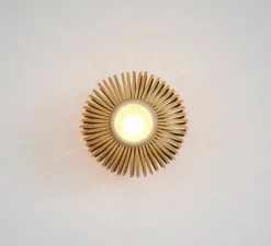 Applique ou plafonnier, Bamboo Light S, noir, Ø35cm, H23cm - Forestier