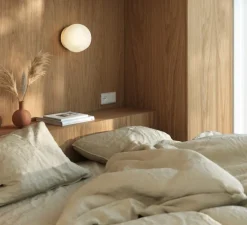 Applique ou plafonnier, Barocco, blanc et laiton, Ø20cm, H21cm - Nordic Tales