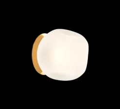 Applique ou plafonnier, Barocco, blanc et laiton, Ø20cm, H21cm - Nordic Tales