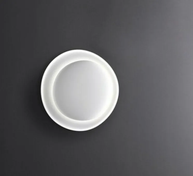Applique ou plafonnier, Bahia mini LED dimmable, blanc, LED, 2850K, 2425lm, L55cm, H6,5cm - Foscarini